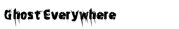 Ghost Everywhere font preview